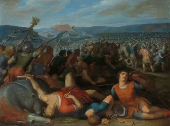 De Bataven Verslaan de Romeinen aan de Rijn
